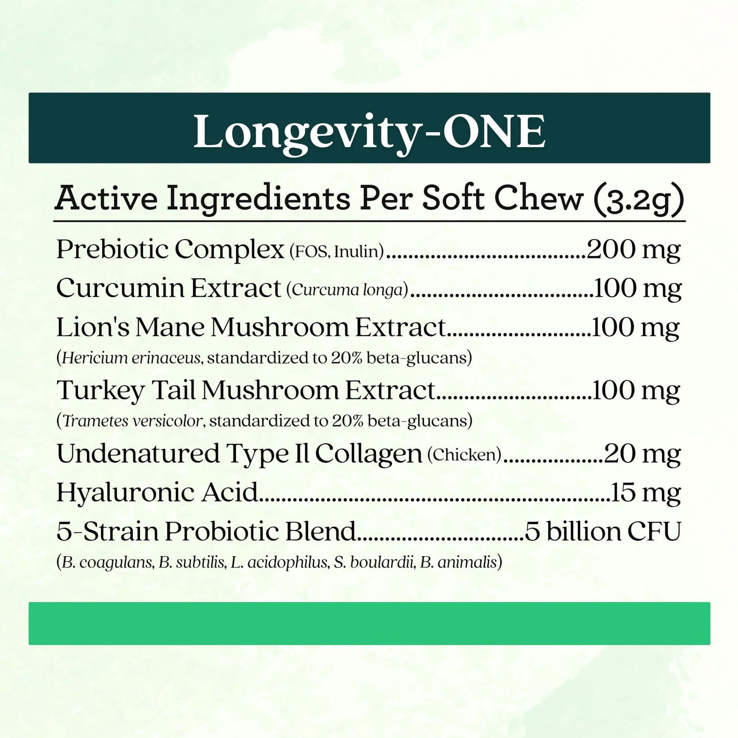 Longevity-ONE Soft Chews